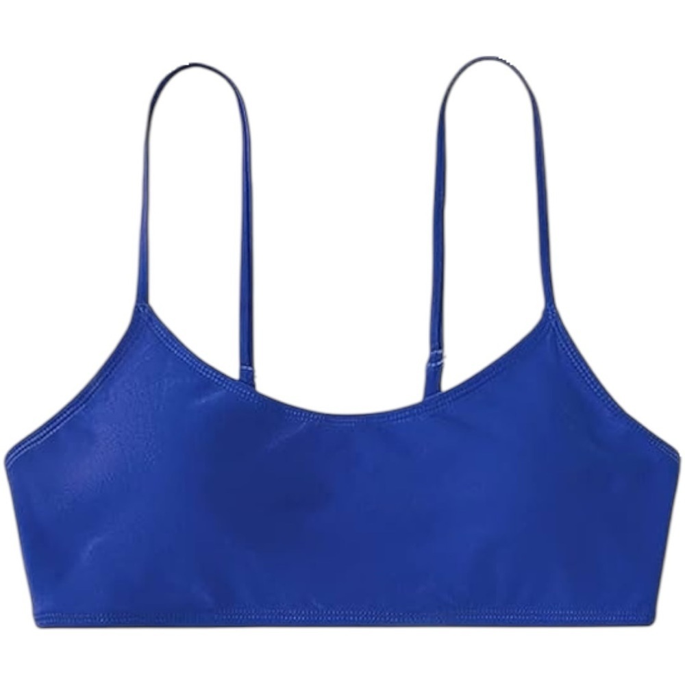 J.Crew Bikini Top Cobalt Blue Scrunched Small NWT Swimwear
